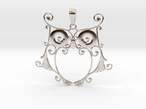 Owl Dreams in Rhodium Plated Brass