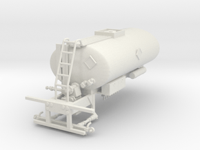 1/50th Asphalt Tank Sprayer body 2500 Gallon in White Natural Versatile Plastic