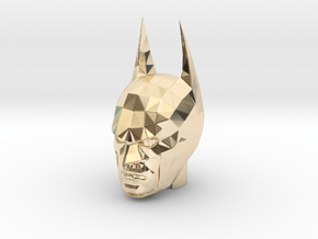 Batman Head in 14k Gold Plated Brass