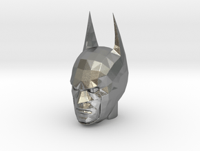 Batman Head in Natural Silver