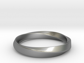 Mobius Ring - 270 _ Wide in Natural Silver: 5 / 49