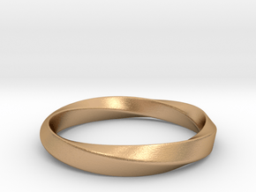 Mobius Ring - 360 _ Wide in Natural Bronze: 5 / 49