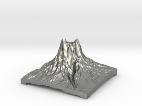 Mountain 3 in Natural Silver: Small