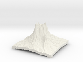 Mountain 3 in White Natural Versatile Plastic: Small