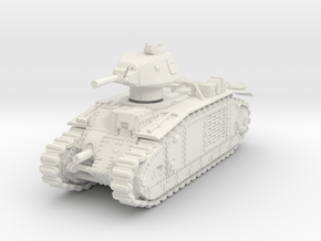 Char B1 Bis (German) 1/76 in White Natural Versatile Plastic