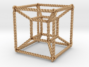 Twisted Tesseract RH in Natural Bronze