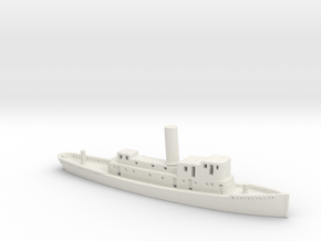 1/600 Scale GLADIATOR Towboat 1896 Waterline in White Natural Versatile Plastic