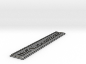 Nameplate USS Vermont SSN-792 in Natural Silver