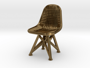 Wire Chair DKR-07-Big in Natural Bronze