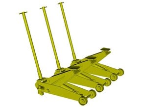 1/18 scale hydraulic car jacks x 3 in Tan Fine Detail Plastic