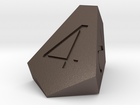 d4 truncated isosceles tetrahedron engebrechtre in Polished Bronzed-Silver Steel