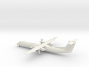 Bombardier Dash 8 Q400 in White Natural Versatile Plastic: 1:400