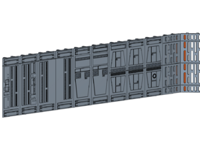 D-STAR WALLS 1/72 in Tan Fine Detail Plastic