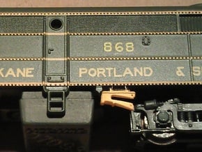 8 No. Re-Railers Type 1 Hanging N Scale 1:160 in Smooth Fine Detail Plastic