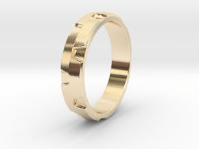 Ratchet Ring in 14k Gold Plated Brass: 5 / 49