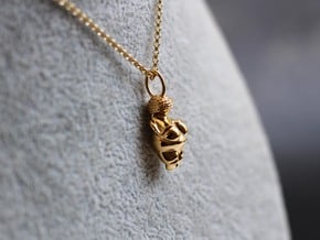 Venus of Willendorf Pendant - Archaeology Jewelry in 14k Gold Plated Brass