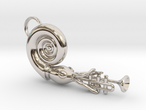Nautilus Playing a Trumpet in Platinum