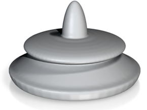 Bulkhead Feedthrough - screw cap top upgrade in White Natural Versatile Plastic