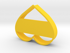 cookie love cutter in Yellow Processed Versatile Plastic
