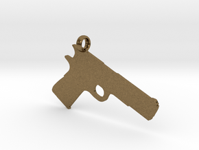 1911 charm in Natural Bronze