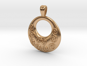 Tribal spirit [pendant] in Polished Bronze
