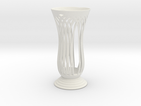 Vase 2011 in White Natural Versatile Plastic
