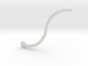Andromeda Tail Round in White Natural Versatile Plastic