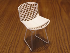 Knoll Bertoia Side Chair 3.9" tall in White Natural Versatile Plastic