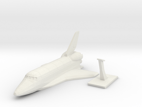 Space Shuttle  in White Natural Versatile Plastic