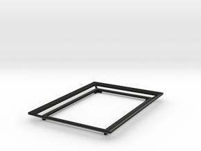 Volumetric photo frame 4x6 inch in Black Premium Versatile Plastic