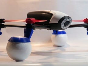 Parrot Bebop 2 drone 66mm sphere water landinggear in White Natural Versatile Plastic