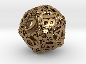 Static Gear (D20) in Natural Brass