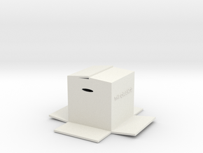 Minibox in White Natural Versatile Plastic