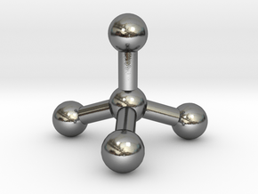   Molecule  in Polished Silver