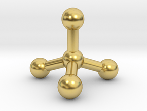   Molecule  in Polished Brass
