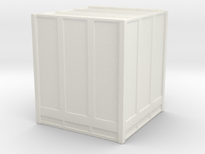 Large Shipping Crate 1/120 in White Natural Versatile Plastic