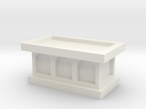 Church Altar 1/48 in White Natural Versatile Plastic