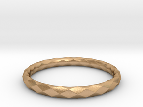 Diamond Check Ring in Natural Bronze: 5 / 49