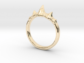 Dragon Spine Ring in 14k Gold Plated Brass: 5 / 49