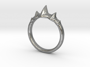 Dragon Spine Ring in Natural Silver: 5 / 49