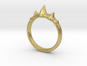 Dragon Spine Ring in Natural Brass: 5 / 49