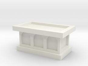 Church Altar 1/12 in White Natural Versatile Plastic