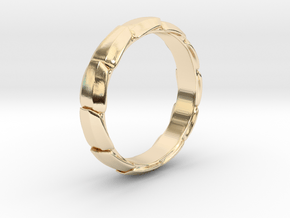 Armor Ring in 14k Gold Plated Brass: 5 / 49