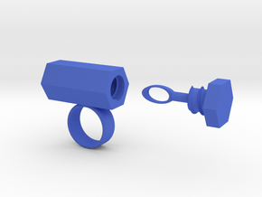 Be Bubbly Ring in Blue Processed Versatile Plastic