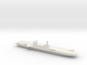 1/1800 Scale Italian aircraft carrier Cavour in White Natural Versatile Plastic