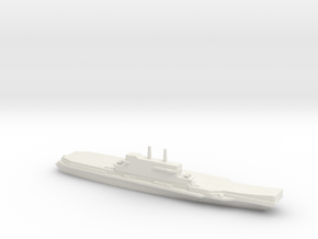 1/2400 Scale Italian aircraft carrier Giuseppe Gar in White Natural Versatile Plastic