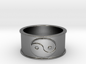 59 yin yan Ring Size 6 in Polished Silver