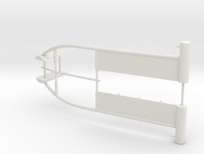 SHOALBUSTER  2609 - cargorail aft (2 pcs) in White Natural Versatile Plastic