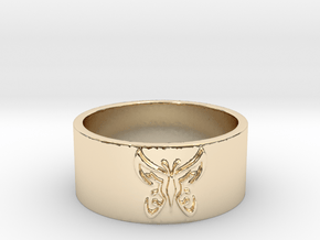 Butterfly V1 Ring Size 7 in 14K Yellow Gold