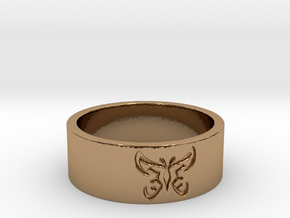 25 Butterfly v4 Ring Size 7 in Polished Brass